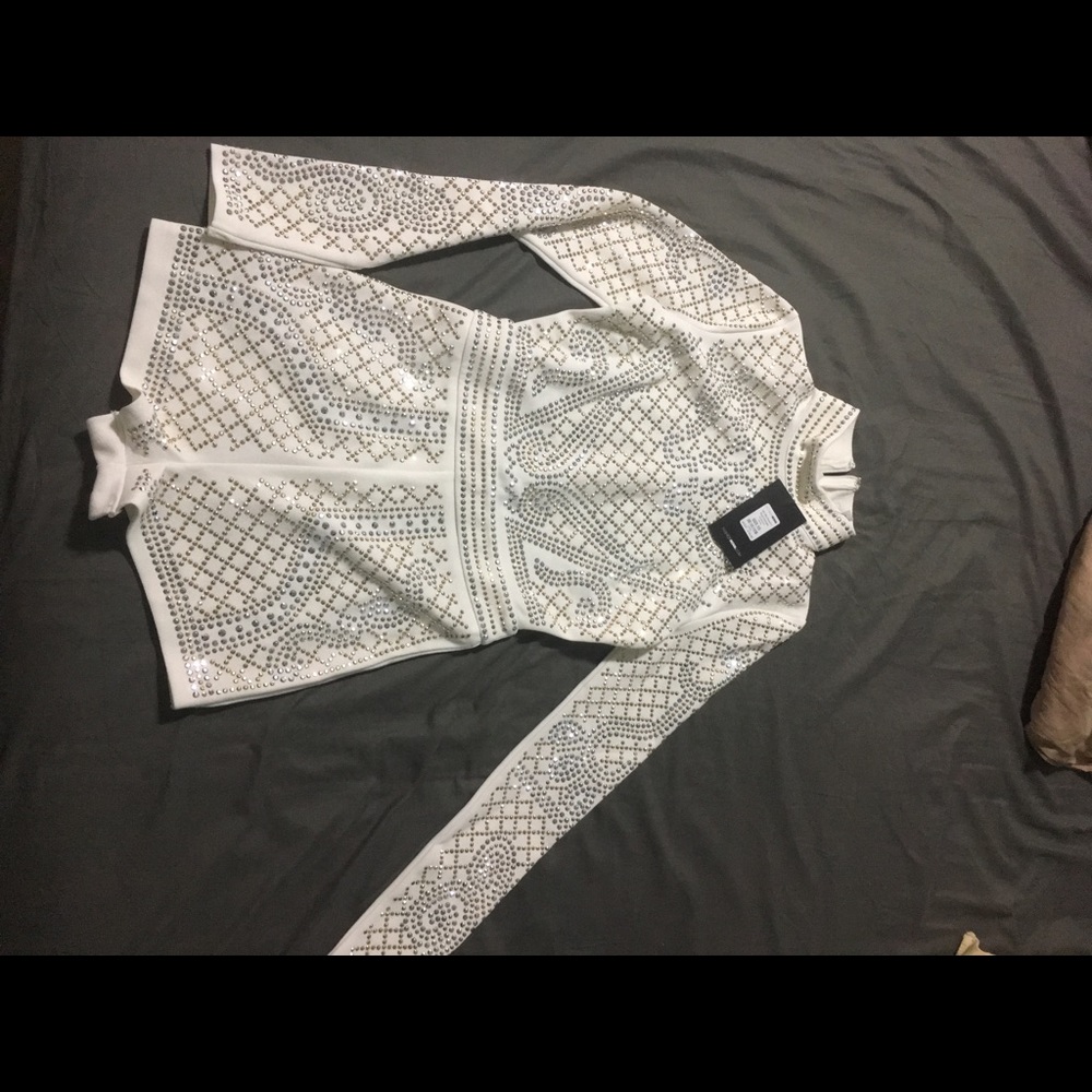 Fashion Nova studded rhinestone jumpsuit